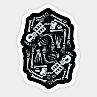 The Bones Collector Skeleton Sticker